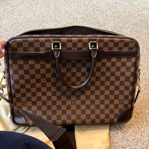 Louis Vuitton Porte Documents Voyage GM  Macassar Briefcase Laptop bag